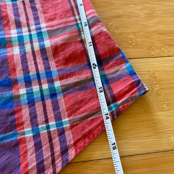 J.CREW Perfect Shirt In Colorful Plaid - EUC - Sz 4 - Picture 7 of 7